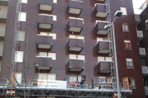 Salva klinker Salvaklinker S. GIULIANO M. via XI Febbraio, recupero di piastrelle in klinker smaltato su facciate e parapetti
